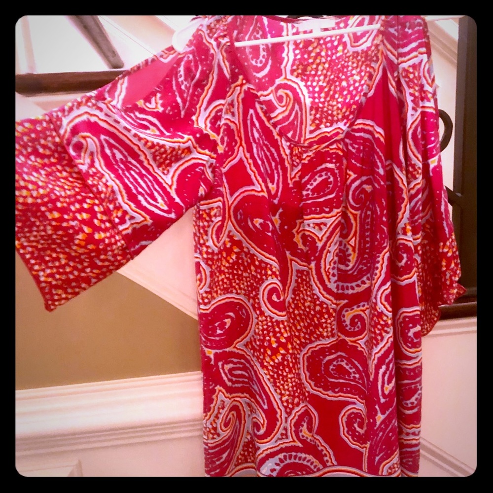 GLAM brand cold shoulder tunic dress